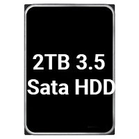 2TB 3.5 Sata HDD