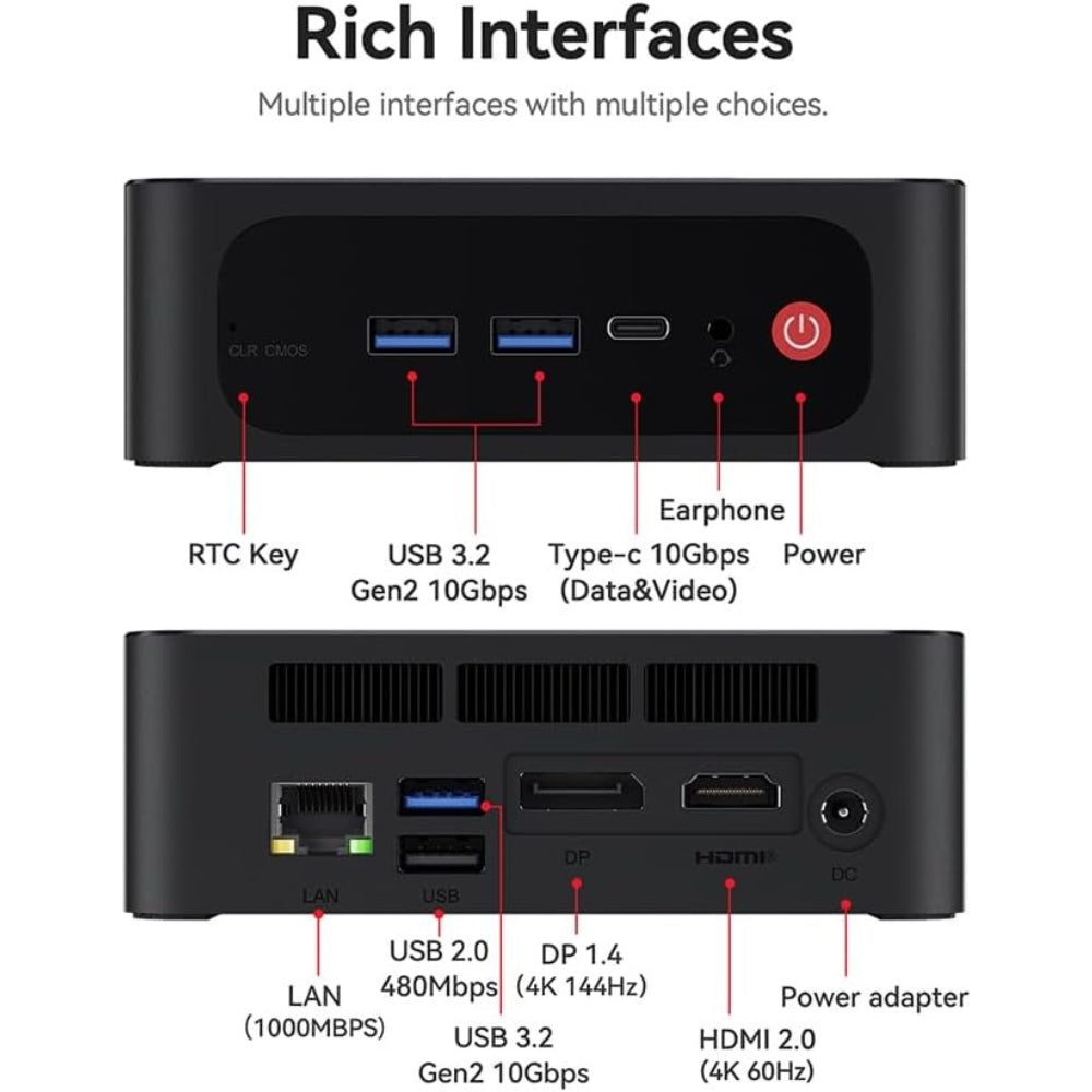 Beelink SER5 MAX Mini PC, AMD Ryzen 7 5800H(up to 4.4GHz) 8C/16T, Mini – VOXBURG Beelink SER5 MAX Mini PC, AMD Ryzen 7 5800H(up to 4.4GHz) 8C/16T, Mini – VOXBURG