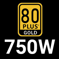 750W 80+ Gold Power Supply