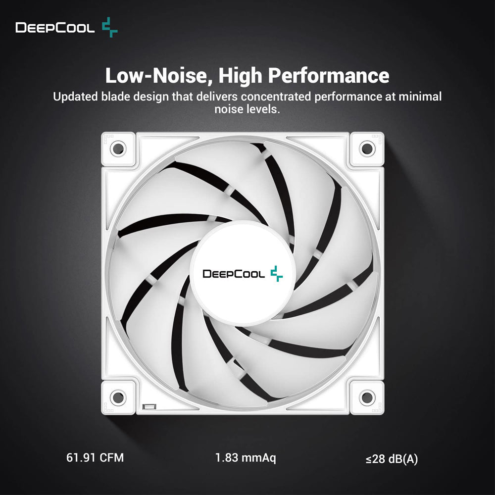 DeepCool FC120 White (3 Pack of Fans)