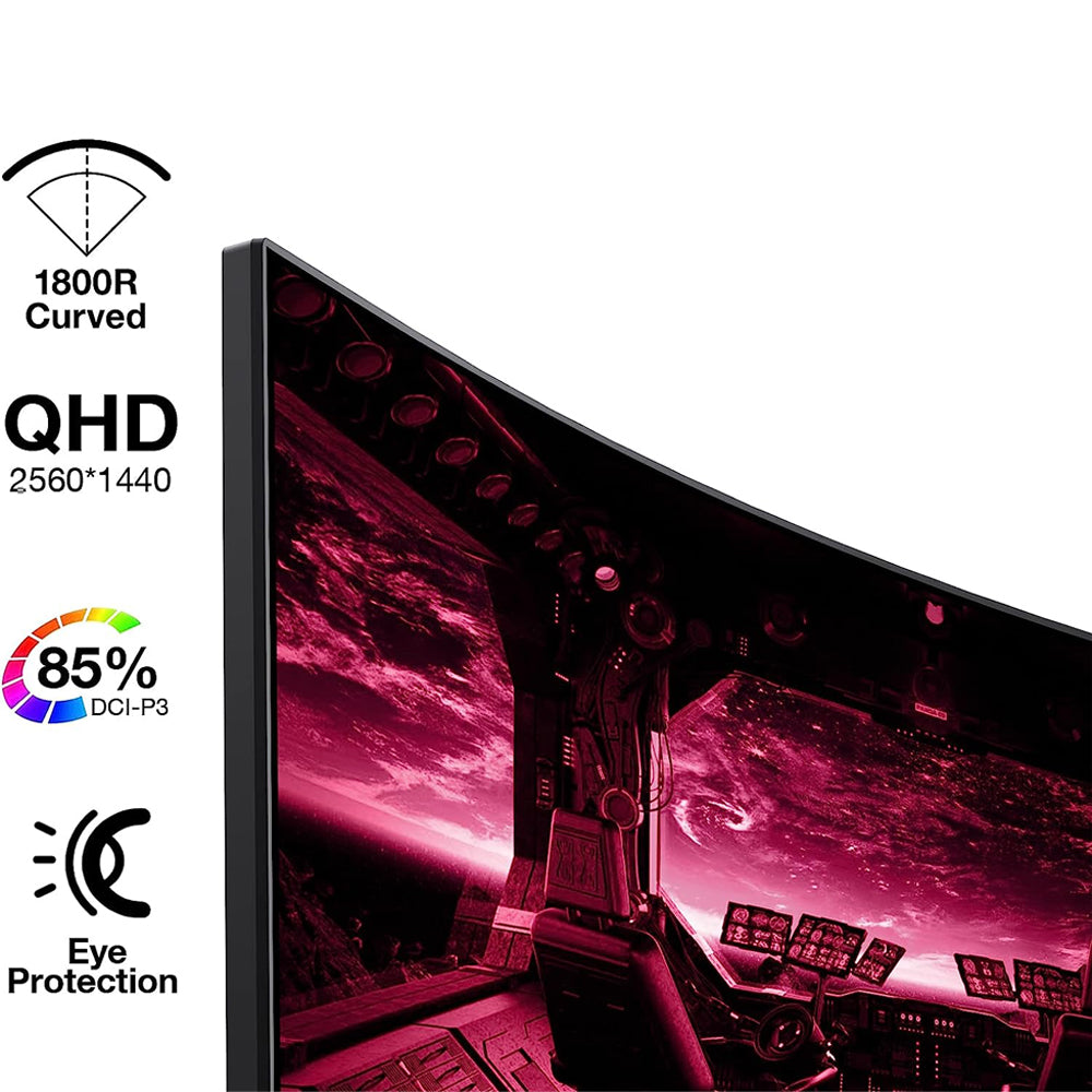 KOORUI 27 Inch Curved QHD 2560P Gaming Monitor 144Hz – VOXBURG