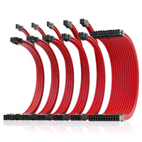 Red Sleeved Power Supply Cables