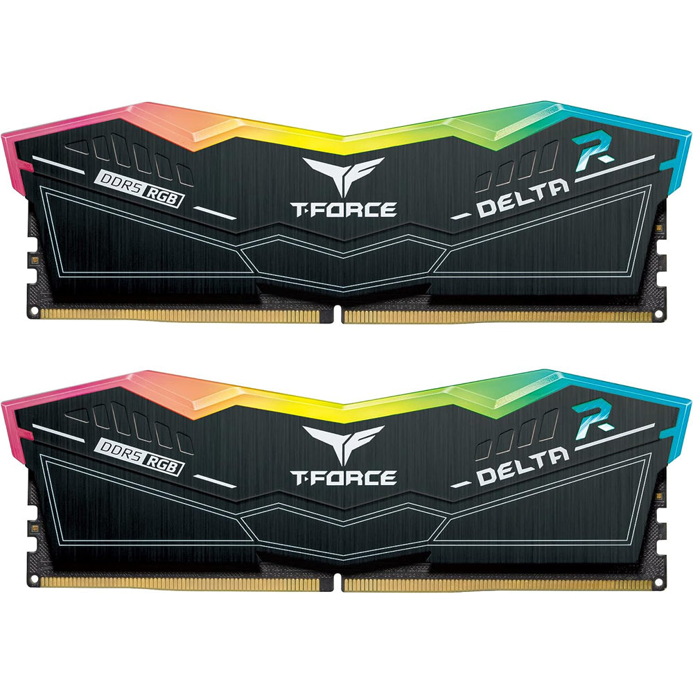 TEAMGROUP T-Force Delta RGB DDR5 Ram 32GB (2x16GB) 6000MHz (BLACK)