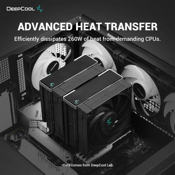 DeepCool AK620 Zero Dark CPU Air Cooler Mighty 260w TDP